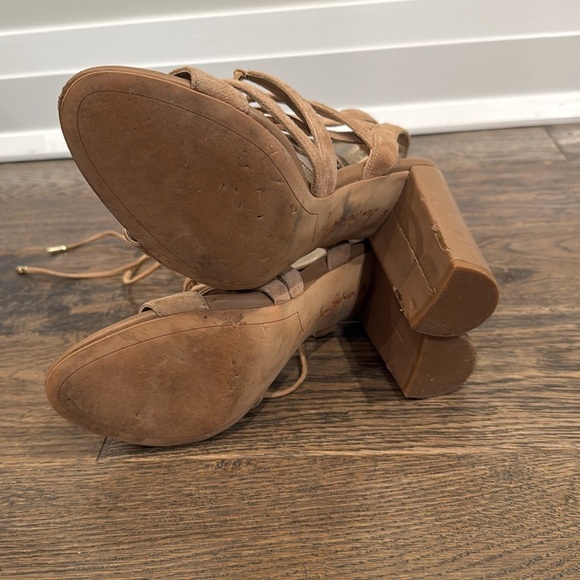 Sam Edelman Yardley tan nude suede heels sz 10​​​ - Picture 6 of 6